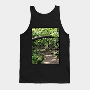 Hiking Trail with Tree Archway Photographic Image Tank Top